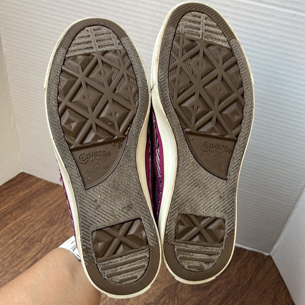 Converse Women's All Star Low Top Shoes Purple Converse Sneakers Size 6 - Picture 9 of 15